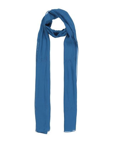 Ferragamo Woman Scarf Slate Blue Size - Silk