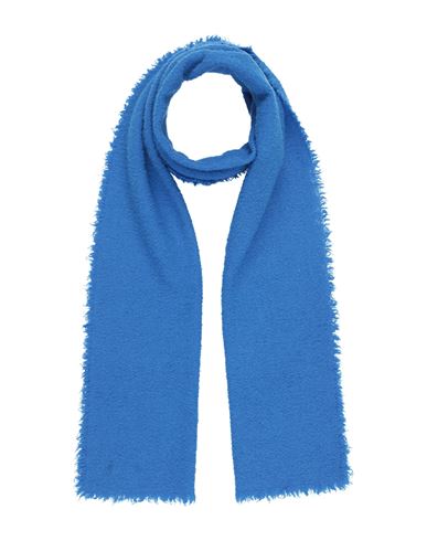 Faliero Sarti Woman Scarf Blue Size - Virgin Wool, Cashmere, Polyamide In Blue