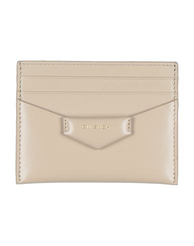 Givenchy Woman Cardholder Beige Size - Cowhide In Neutral