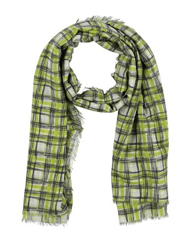 Faliero Sarti Woman Scarf Lime Green Size - Modal, Cotton, Cashmere In Green