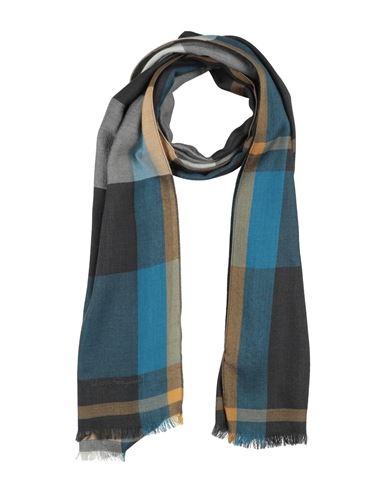 Ferragamo Man Scarf Charcoal Size - Cashmere, Silk In Gray