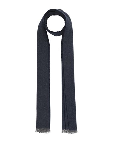 Ferragamo Man Scarf Midnight Blue Size - Cashmere, Wool