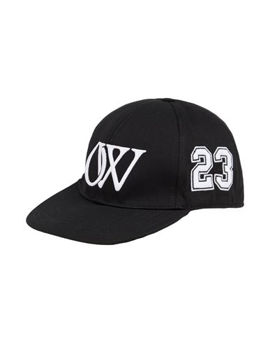 Off-white Man Hat Black Size L Cotton In Black