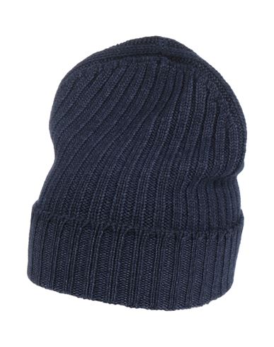 Gran Sasso Man Hat Navy Size Onesize Virgin Wool In Blue
