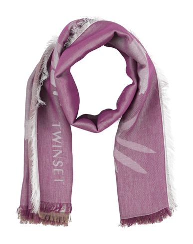 Twinset Woman Scarf Mauve Size - Modal, Polyester, Viscose In Pink