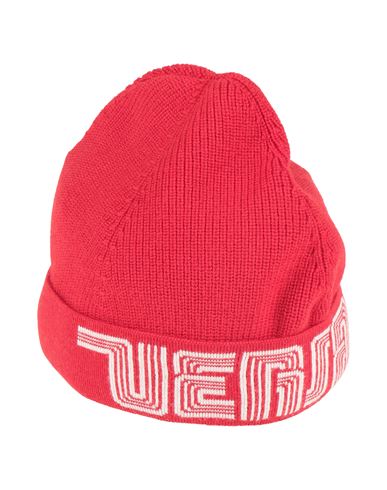 Versace Young Toddler Hat Red Size 3 Virgin Wool In Blue