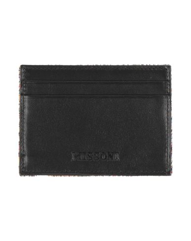 Missoni Woman Cardholder Black Size - Wool, Calfskin In Black