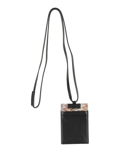 Missoni Woman Cardholder Black Size - Leather, Textile Fibers In Black