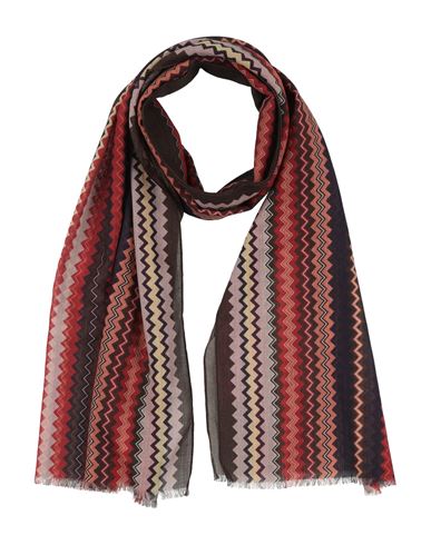 Missoni Woman Scarf Dark Brown Size - Wool