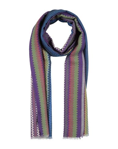 Missoni Woman Scarf Purple Size - Wool, Silk
