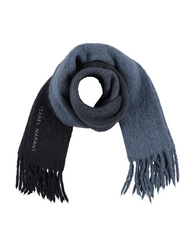 Isabel Marant Woman Scarf Navy Size - Alpaca Wool, Polyamide In Blue
