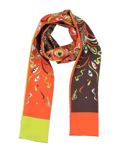 Pucci Woman Scarf Orange Size - Silk