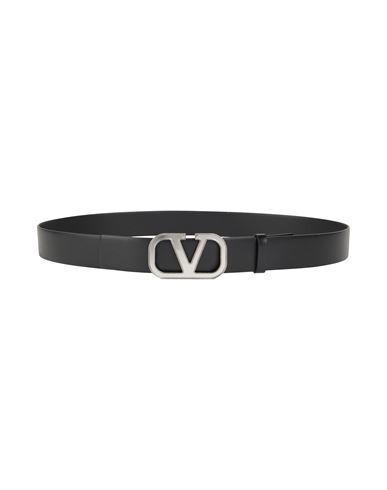 Valentino Garavani Woman Belt Black Size 39.5 Leather In Black