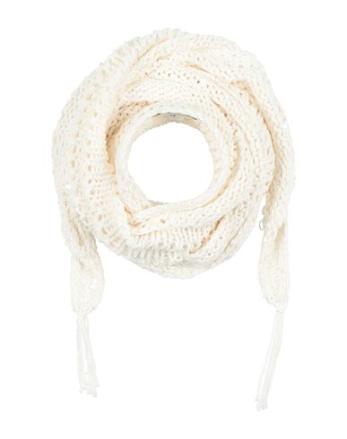 Panicale Woman Scarf Off White Size 6 Cotton, Polyamide, Polyester In Neutral