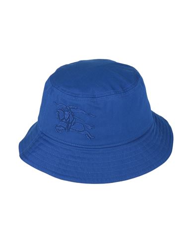 Burberry Woman Hat Bright Blue Size 7 ⅛ Polyester, Cotton