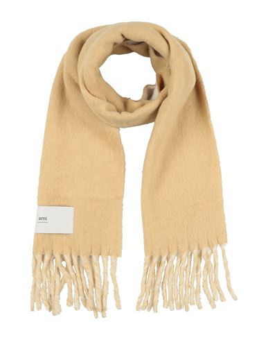 Ami Alexandre Mattiussi Woman Scarf Beige Size - Alpaca Wool, Wool, Polyamide In Brown