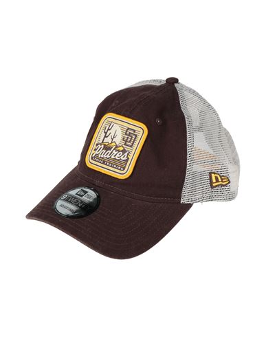 New Era Nba Man Hat Chocolate Brown Size Onesize Cotton