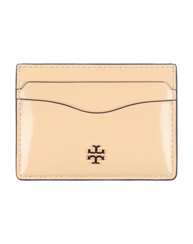 Tory Burch Woman Cardholder Beige Size - Leather In Sand