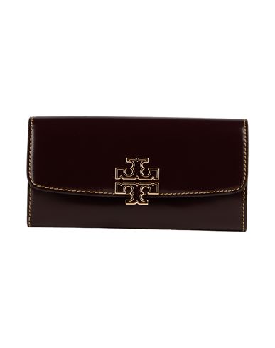 Tory Burch Woman Wallet Burgundy Size - Leather In Red