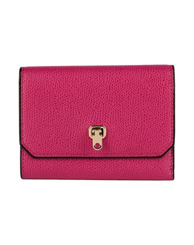 Valextra Woman Wallet Fuchsia Size - Calfskin In Pink