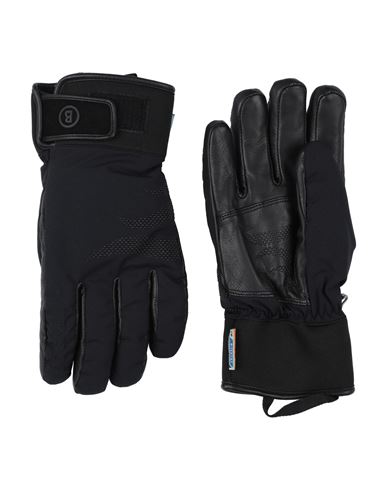 Bogner Man Gloves Black Size 9 Polyamide, Sheepskin In Black