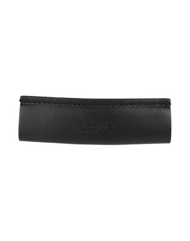Mm6 Maison Margiela Woman Hair Accessory Black Size - Cow Leather, Stainless Steel, Brass In Black