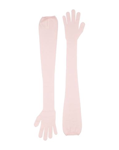 Khaite Woman Gloves Pink Size Onesize Cashmere, Polyamide In Pink