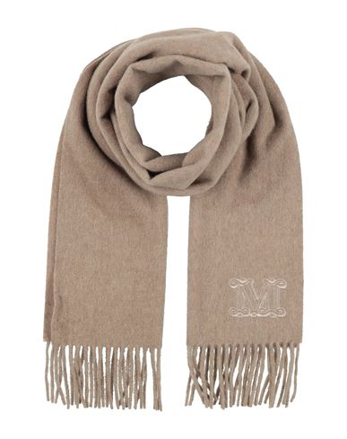 Max Mara Woman Scarf Light Brown Size - Cashmere In Sand