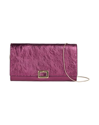 Roger Vivier Woman Crossbody Wallet Pink Size - Leather In Purple