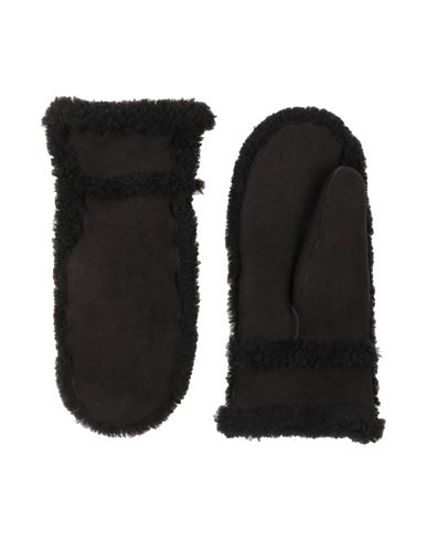 Yves Salomon Woman Gloves Black Size Onesize Lambswool
