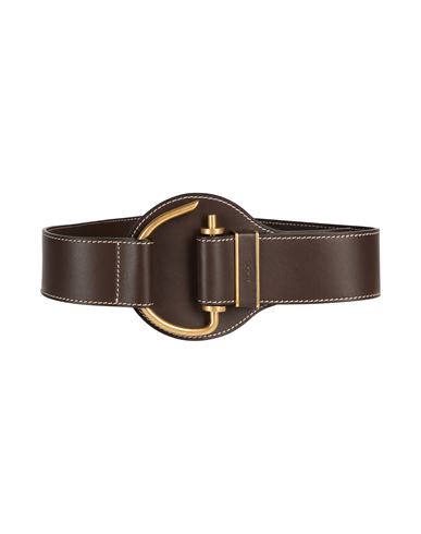 Tod's Woman Belt Dark Brown Size 36 Leather In Brown