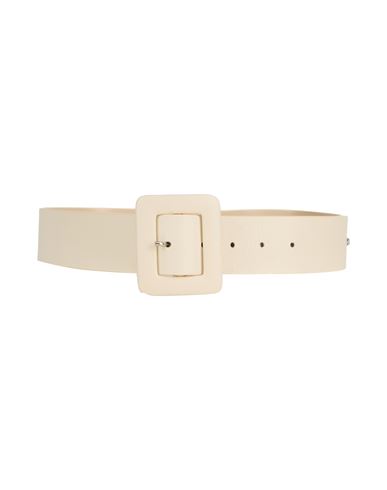 Weekend Max Mara Woman Belt Cream Size M Leather In White
