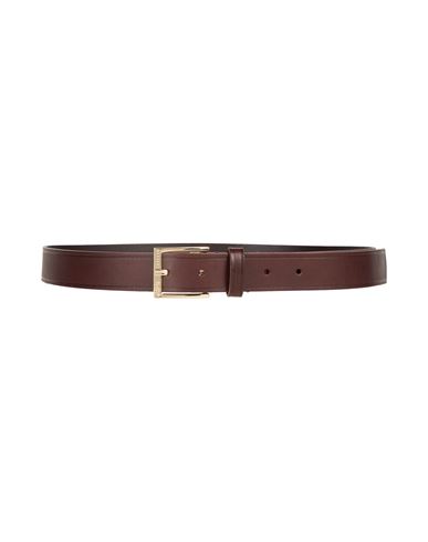 Weekend Max Mara Woman Belt Chocolate Brown Size Xl Leather In Brown