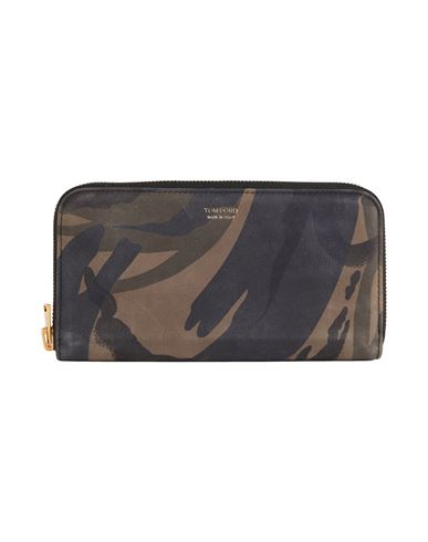 Tom Ford Woman Wallet Military Green Size - Calfskin