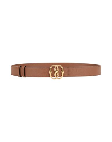 Bally Woman Belt Brown Size 38 Leather In Brown