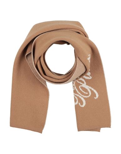 Paura Woman Scarf Camel Size - Virgin Wool, Wool, Polyamide In Sand