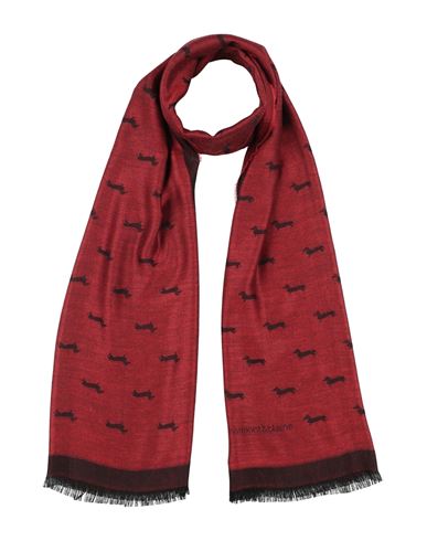 Harmont & Blaine Man Scarf Red Size - Viscose, Polyester In Burgundy