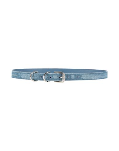 Givenchy Woman Belt Light Blue Size 30 Cotton