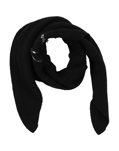 Jil Sander Woman Scarf Black Size - Virgin Wool