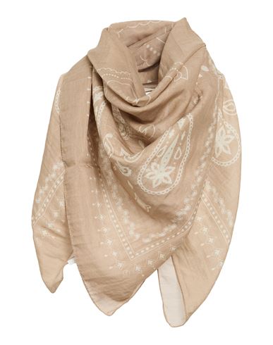 Ba&sh Ba & Sh Woman Scarf Beige Size - Cotton, Silk In Sand
