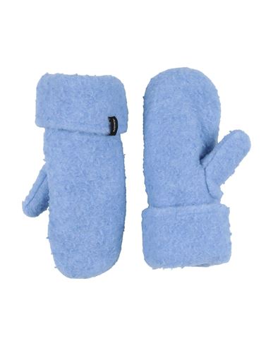 Holzweiler Woman Gloves Light Blue Size M/l Wool, Polyester