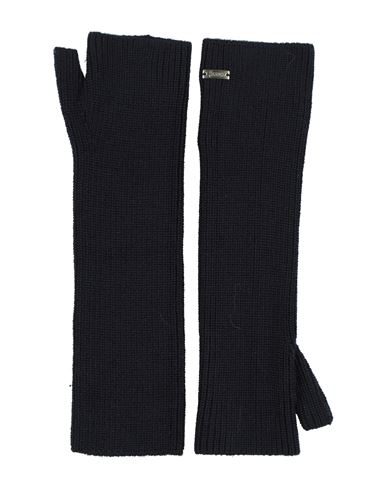 Herno Woman Gloves Midnight Blue Size M Acrylic, Wool