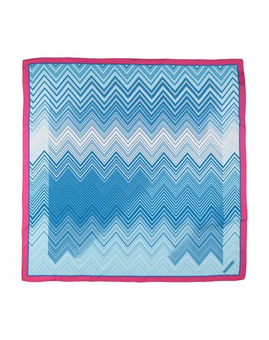 Missoni Woman Scarf Azure Size - Silk In Blue