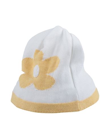 Colorichiari Babies'  Newborn Girl Hat Cream Size 3 Cotton In Multi