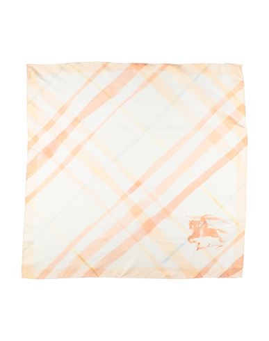Burberry Woman Scarf Beige Size - Silk In Neutral