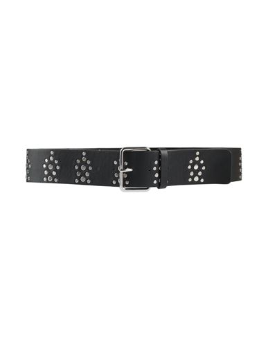 Sandro Woman Belt Black Size 3 Cowhide, Zamak, Iron