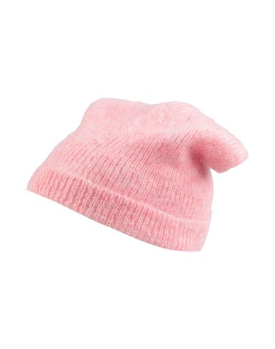 Sandro Woman Hat Pink Size Onesize Mohair Wool, Polyamide, Wool