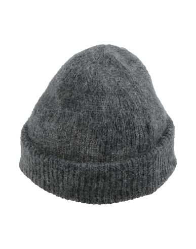 Sandro Woman Hat Charcoal Size Onesize Mohair Wool, Polyamide, Wool In Gray