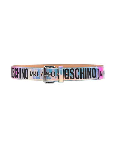 Moschino Couture Woman Belt Silver Size 14 Textile Fibers