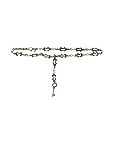 Moschino Couture Woman Belt Bronze Size L Zamak, Brass In Yellow